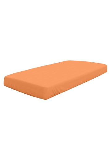 Dormisette Spannbetttuch Mako-Feinjersey in mandarine