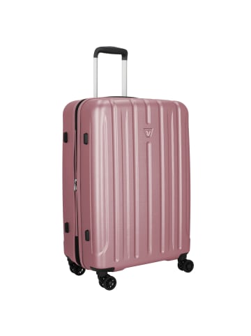 Roncato Kinetic 2.0 4 Rollen Trolley M 66 cm mit Dehnfalte rosa antico