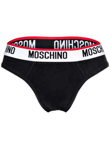 Moschino Slip 2er Pack in Grau/Schwarz