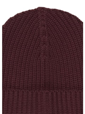 Marc O'Polo Strickmütze in Black Cherry