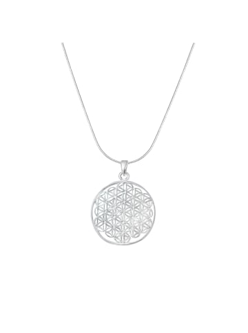 Alexander York Kette mit Anhänger FLOWER OF LIFE in 925 Sterling Silber, 2-tlg.