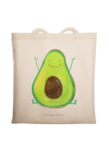 Mr. & Mrs. Panda Beutel Avocado Glücklich ohne Spruch in Creme