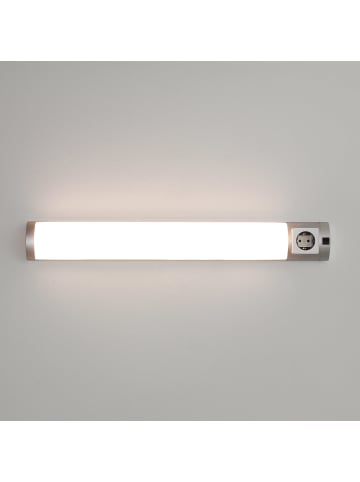 Licht-Erlebnisse Wandlampe EEK F (B)67.7 x (H)9 cm in Silber WeißSilber Weiß