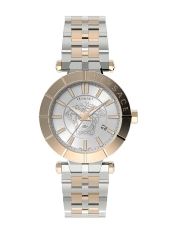 Versace Quarzuhr für Herren in silber