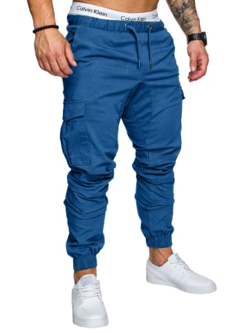 Amaci&Sons Cargo Jogger-Chino LOS ANGELES in Royalblau