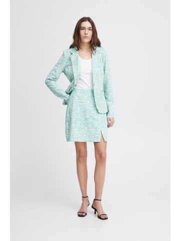 ICHI IHKATE PRINT SK12 A-Linie in Nile Blue Ikat aop