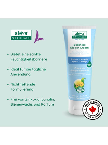 Aleva Naturals Beruhigende Windelcreme für zarte Babyhaut - 100ml