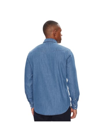 Tommy Hilfiger Blau Hellblau Denim Hemd