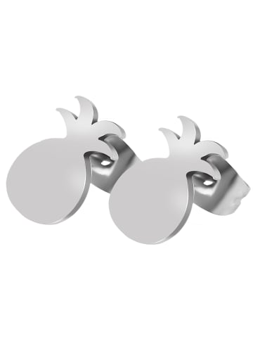 Adeliás Unisex Ohrringe – Ohrstecker aus Edelstahl in silber