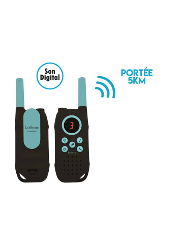 Lexibook Digitale Walkie-Talkies Reichweite 5 km, 3 Kanäle