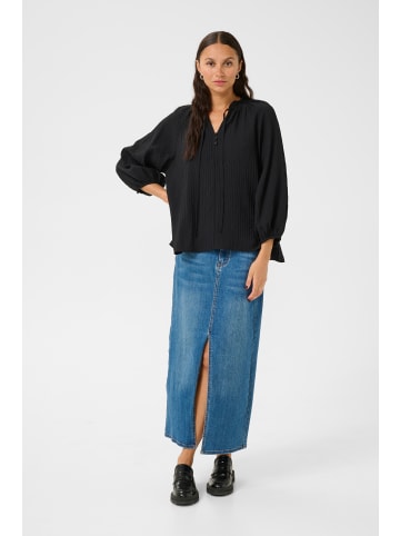 Kaffe Langarm-Bluse KAlianna in Black Deep
