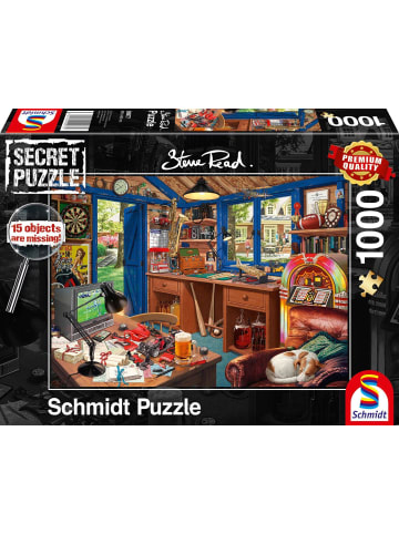 Schmidt Spiele Vaters Werkstatt. 1.000 Teile | Erwachsenenpuzzle Secret