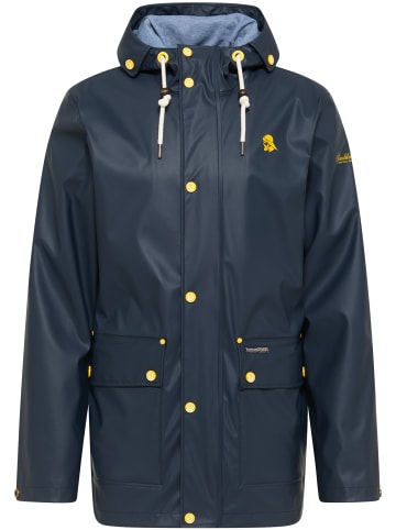 Schmuddelwedda Regenjacke in Marine Marine Melange