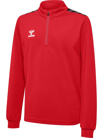 Hummel Kinder Trainingsjacke "Hmlauthentic Half Zip Sweat Kids" in Rot