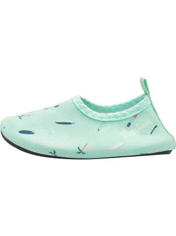 Playshoes Barfuß-Schuh Surfbrett Palmen in mint