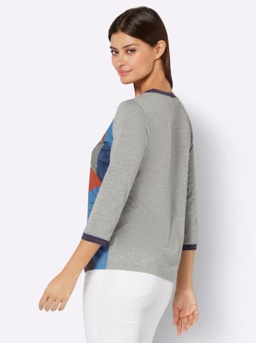 creation L Druck-Shirt in grau-terra-bedruckt