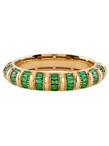 Guess Damen-Armspange Baguette Goldfarben/Grün S