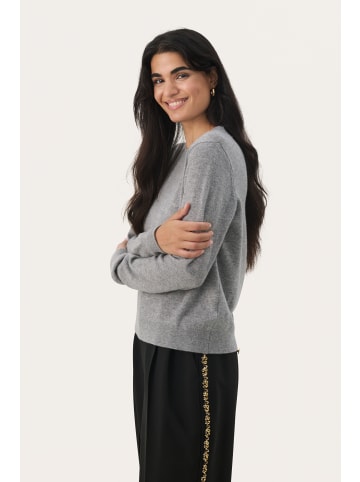 PART TWO Strickpullover MariannaPW Gerade Passform in Grey Melange