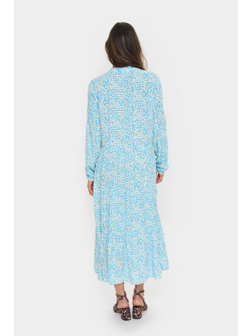 SAINT TROPEZ Kleid EdaSZ Lockere Passform in Ethereal Blue Leomania