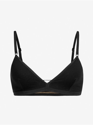 Erlich Textil  Merle Triangel Bralette - verstellbare Träger, Merle Triangel Bralette aus Modal - verstellbare Träger, Merle Triangel Bralette bügellos aus Modal - verstellbare Träger in schwarz