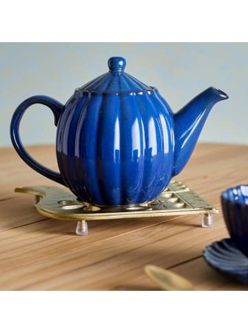 Bloomingville Teekanne LATINA Dunkelblau 1085 ml