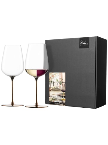 Eisch 2er Set Allround-Weingläser Essenca SensisPlus Gold Edition 580 ml in bronze