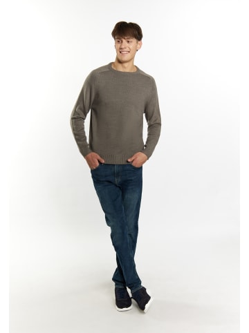 MO Herren Pullover in Hellgrau Melange