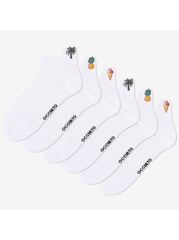 Occulto 3-6er Pack Motiv Sneaker Socken Luca in Tropic