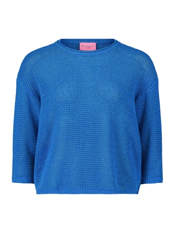 Betty Barclay Grobstrick-Pullover mit 3/4 Arm in mittelblau