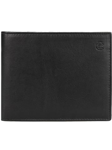 Esquire Eco Geldbörse II Leder 12 cm in black