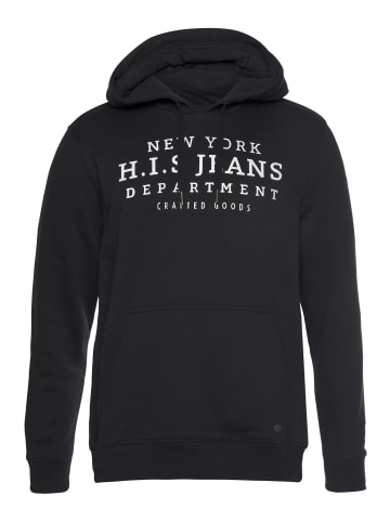 H.I.S. Kapuzensweatshirt in schwarz