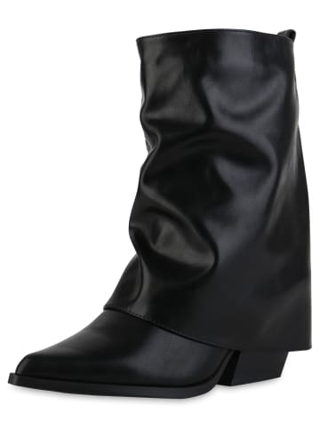 VAN HILL Cowboy Boots Sofia in Schwarz