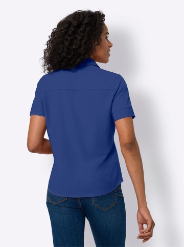 Sieh an! Hemdbluse in royalblau