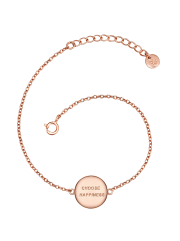 Glanzstücke München Armband Choose happiness Sterling Silber in roségold