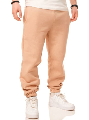 DAILY COTTON Jogginghose - im Straight-Fit als Lange Trainingshose Sweatpants in Taupe