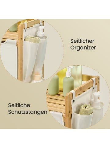 SONGMICS Wäschekorb Rocki in Weiß - (B)33 x (H)78 x (T)124.6 cm