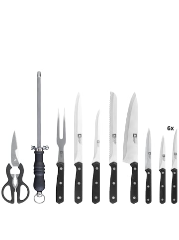 Richardson Sheffield 15-tlg. Messerblock CUCINA in holz schwarz