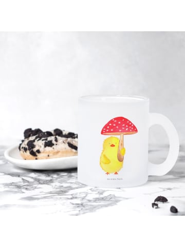 Mr. & Mrs. Panda Trinkglas Küken Fliegenpilz ohne Spruch in Transparent