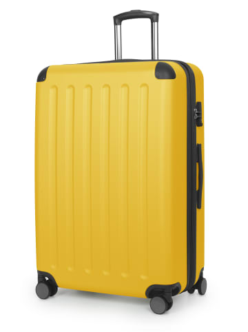 Hauptstadtkoffer Spree - Großer Koffer erweiterbar XL Trolley Aufgabegepäck, TSA, in Gelb