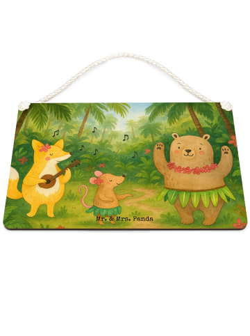 Mr. & Mrs. Panda Schild Waldtiere Aloha Design ohne Spruch in Weiß