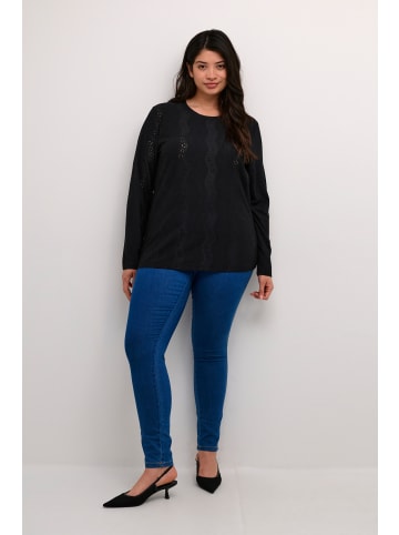 KAFFE curve T-shirt KCelina Tight fit in Black Deep