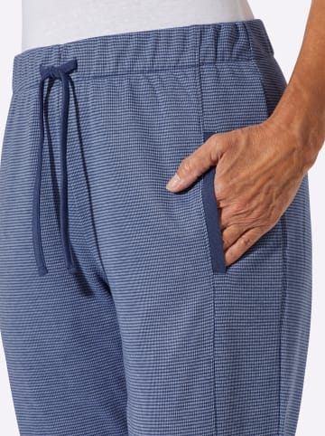 Sieh an! Jersey-Hose in jeansblau-ecru-meliert