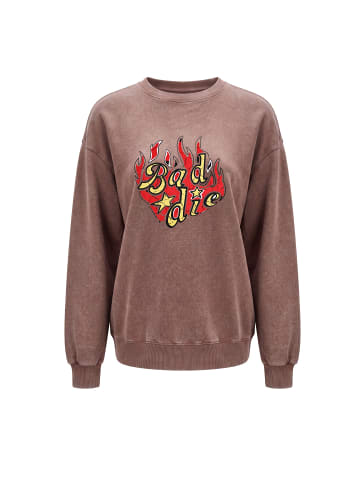 myMo ROCKS Women Hoodie in Coffee