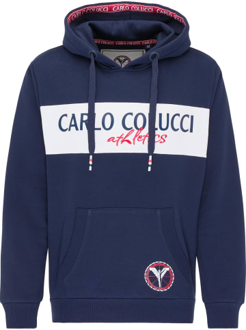 Carlo Colucci Hoodie ohne Reißverschluss Conto in Blau