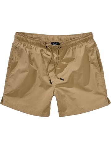Brandit Badeshort "Swimshort Basic" in Braun