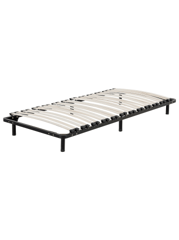 Beliani Freistehender Lattenrost COMBOURG in Schwarz - (W) 90 x (H) 18 x (L) 200 cm
