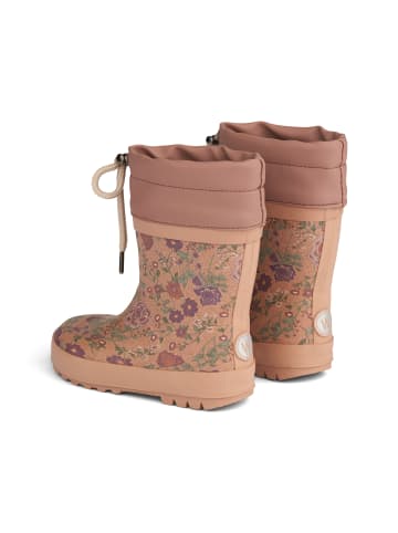 Wheat Gummistiefel Thermo Print in rose dawn flowers