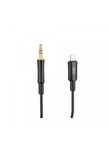 XO XO Audio-Kabel in Schwarz 1m USB-C auf AUX 3,5mm Miniklinke in Schwarz