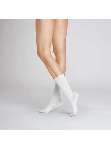 Hudson Socken Relax Fine Rollrand in White
