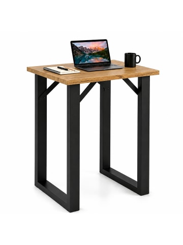 VCM Holz Bartisch Stehtisch Tisch Tresen Xona 80x50 cm in Schwarz / Honig-Eiche